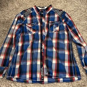 Front and back embroidered